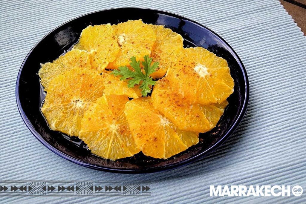 Orange Slices with Cinnamon Moroccan dishes