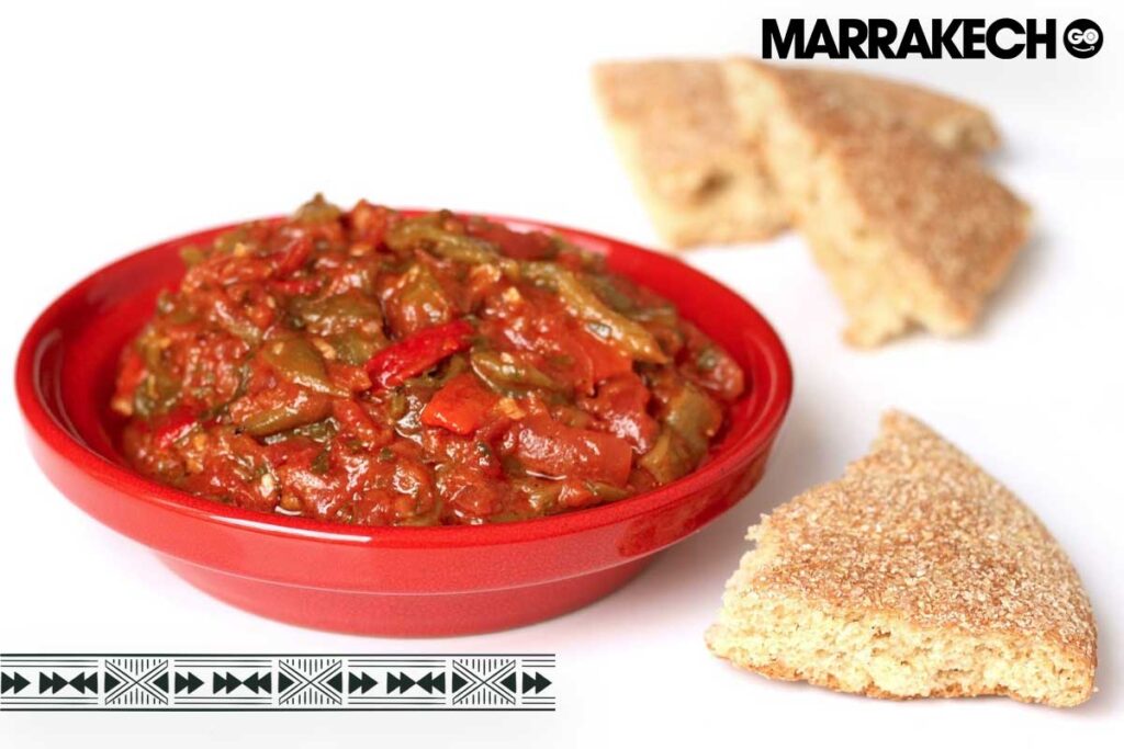 Moroccan Cuisine: Tektouta Ratatouille of Peppers and Tomatoes