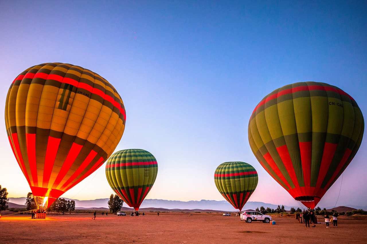 Hot air balloon ride Marrakech
